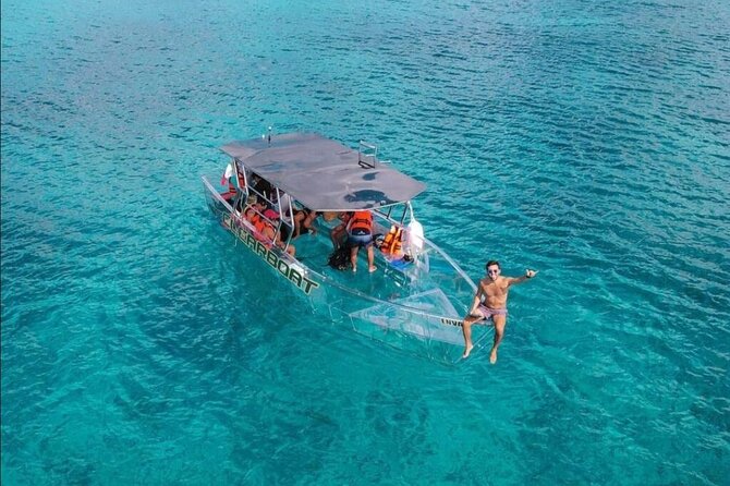 Cozumel Buggy Island Tour, Otoch Mayan Experience & Clear Boat - The Transparent 360 Glass Boat at Muelle del Capitan