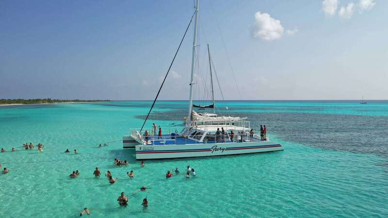 Cozumel: El Cielo, Palancar Reef, and Beach Party with Food - The private white-sand beach at Fury Private Beach