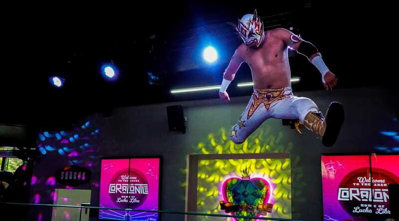 Cozumel: Mexican Lucha Libre Experience! Classic Package - Inside the arena: acrobatics, close-up action, and audience games