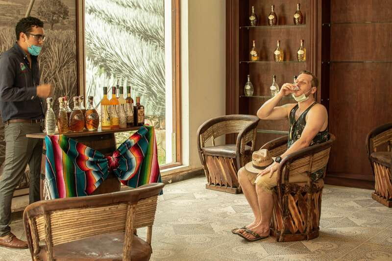 Cozumel Private Jeep Tour with Lunch and Snorkeling - Tequila ranch stop: distillation, tasting, and farm-animal hellos