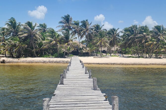 Day Pass to Private Clothing Optional Beach Resort in Xcalak - Lunch, Tiki Teal Rum Punch, beer, and snacks