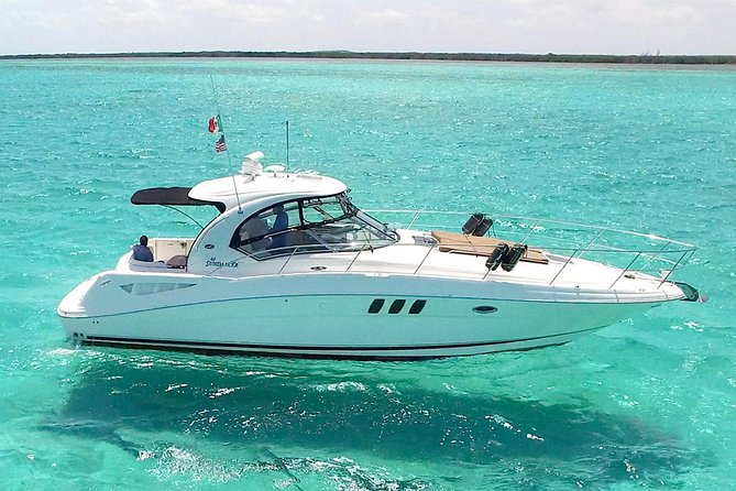 Deluxe Private Boats - 40 ft Sea Ray - Snorkeling coral heads along the reef barrier, built for first-timers