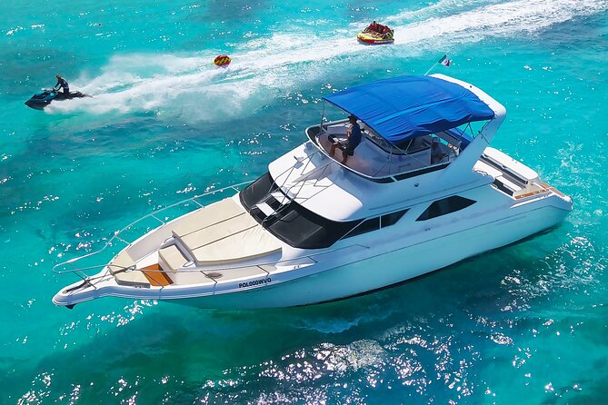 Deluxe Yacht 48FT with FlyBrige Rental in Cancun - What’s Included, and What You Still Need to Bring
