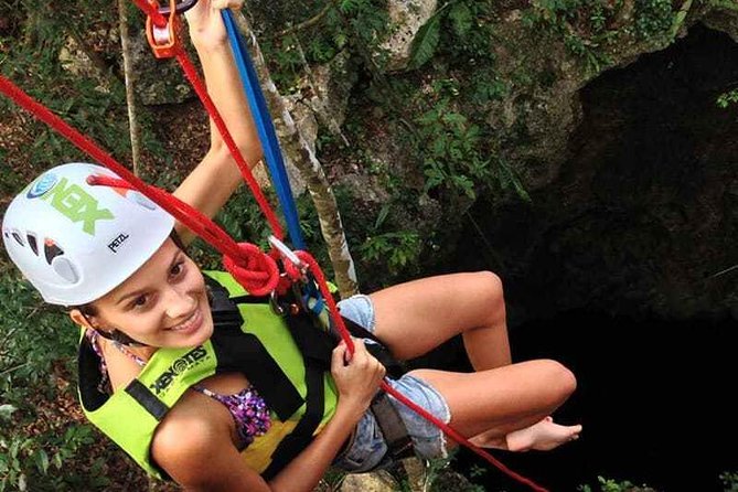 Drive an Atv shared, swim in a Cenote and ziplines in the Cancun - Hotel Pickup and the Big One: timing might slide