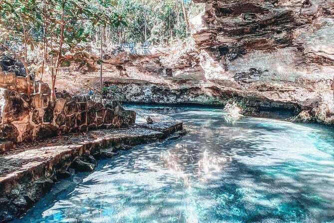 Eco Park Casa Tortuga Cenotes and Tulum Ruins! Riviera Maya Round Transportation - Monuments and Photo Stops: Mother Nature and Tulum Letters