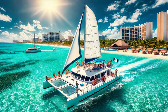 Exciting Catamaran Tour to Isla Mujeres, from Cancún! - The $59 Value: Open Bar, Snorkel Gear, and Isla Mujeres Time