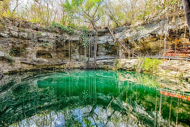 Experience in Atvs in the Mayan Jungle with Cenote and Zip Line - Cenote La Casa Del Alux: cool water and cave vibes