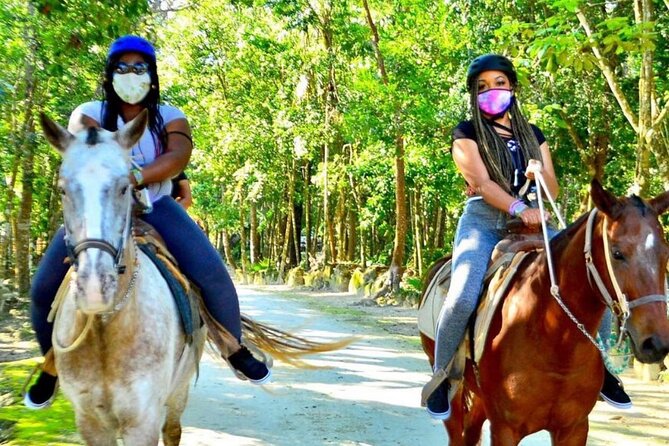 Extreme Horses Adventure with ATV, Ziplines & Cenote - Stop 1: 30 Minutes Horseback Riding at El Rey Polo Country Club