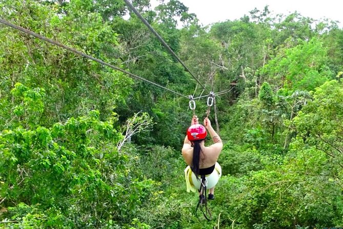 Family ATV Cenote Five Zip Lines Photos Taco Lunch Tequila Taste - The Modern 2021 ATV Jungle Ride: Solo or Tandem, Fast Options