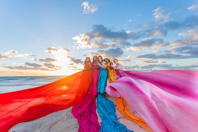 Flying dress photoshoot cancun - The Dress Part: Heavy Fabric, Fast Changes, and Helpful Staff