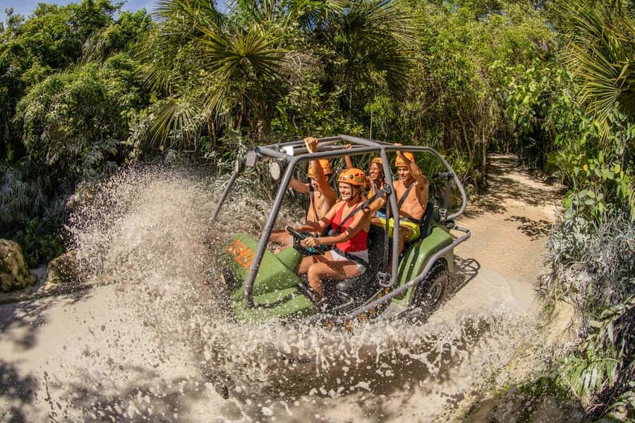 From Playa del Carmen: Xplor Park Admission, Full Day - Underground river tour: swim, raft, and stare at cave rock