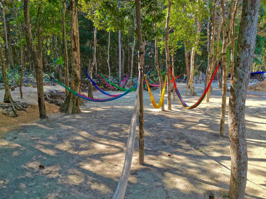 From Riviera : Kaan Luum with Cenotes & Lunch ECO - Cenote Mariposa swim, clear turquoise water and simple rules