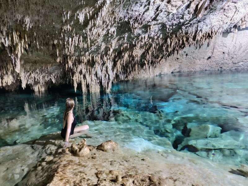 From Riviera Maya: 3 Cenotes Adventure Tour with Lunch - Taak Bi Ha Cenote: a different feel, still great underwater time