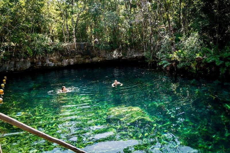 From Tulum: Four-Cenote Adventure - Pirañas Cenote: swimming with a different feel