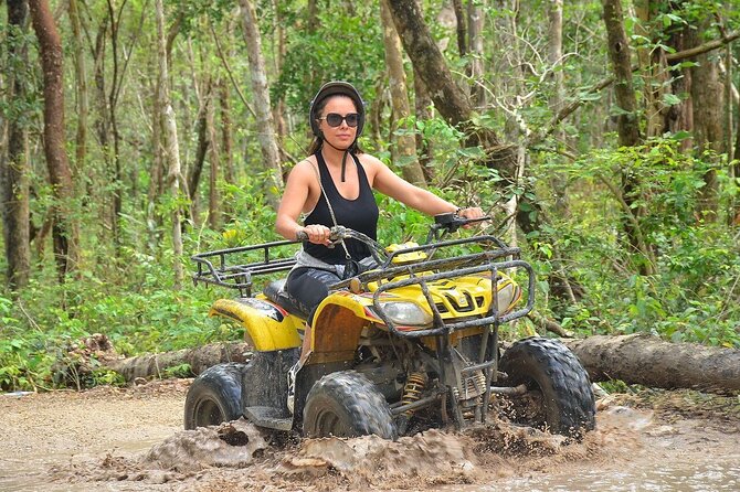 Full Adrenaline Day in Tulum! ATVs, Zipline, Cenote, Rappel, Food - Cenote Swim: Turquoise Water, Simple Setup, Real Swims