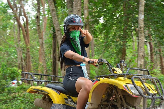 Full Adrenaline Day in Tulum! ATVs, Zipline, Cenote, Rappel, Food - ATV Jungle Trails: Your Warm-Up Ride Through Tulum’s Green