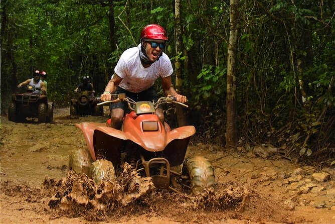 Horseback Riding + ATV + Cenote + Zip-Line from Cancun and Playa del Carmen - Cenote Swim Plus Chewing Gum and Tequila