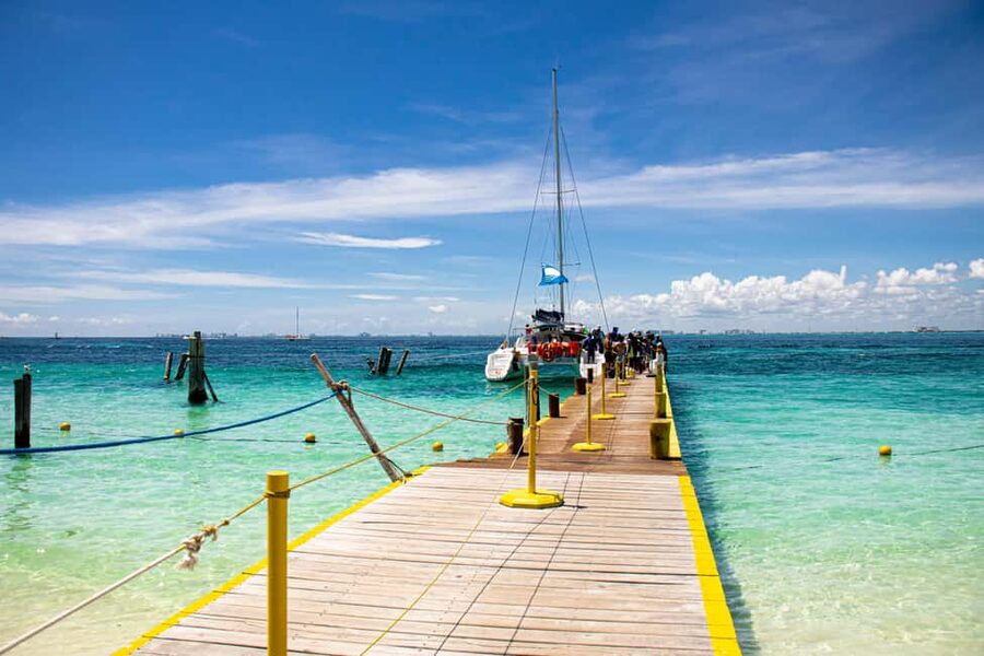 Isla Mujeres: Catamaran Ride with Open Bar, Snorkeling, and Lunch - Playa Norte beach club time: where most people feel the payoff