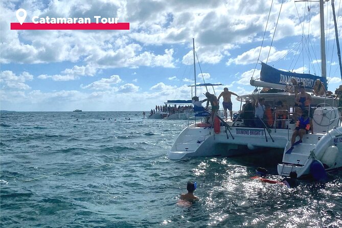 Isla Mujeres Catamaran + Snorkel + Open Bar on board + Buffet - Snorkeling expectations: lots of fish, brief reef time, and how to show up prepared