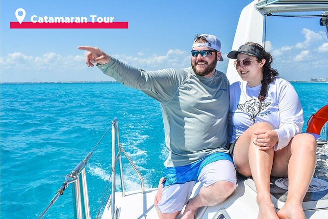 Isla Mujeres Catamaran + Snorkel + Open Bar on board + Buffet - Price and the real cost after the dock fee