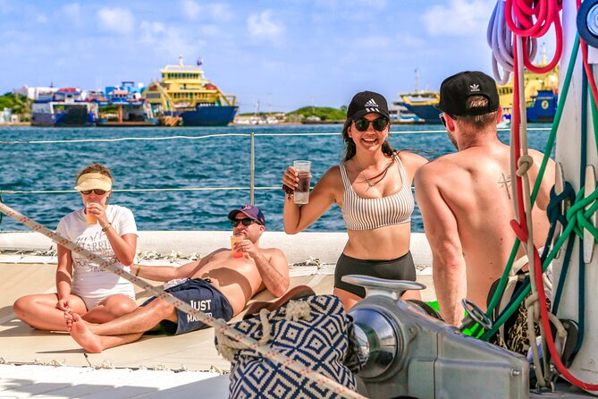 Isla Mujeres Catamaran Tour with Open Bar, Lunch and Snorkeling - Spinnaker and the open bar: fun, but keep it sensible