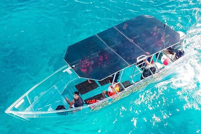 Isla Mujeres: Coral Reef Views from a Clear Boat - Stop 2 at La Cadenita: a longer reef stretch and the sea show vibe