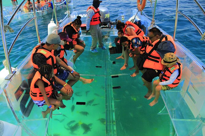 Isla Mujeres: Coral Reef Views from a Clear Boat - Safety, comfort, and the life jacket advantage