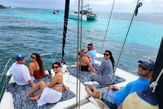 Isla Mujeres Private Catamaran, Cruising, Snorkeling having Fun!! - Stop 3 back at Isla Mujeres: cruising to Playa Norte at the north tip