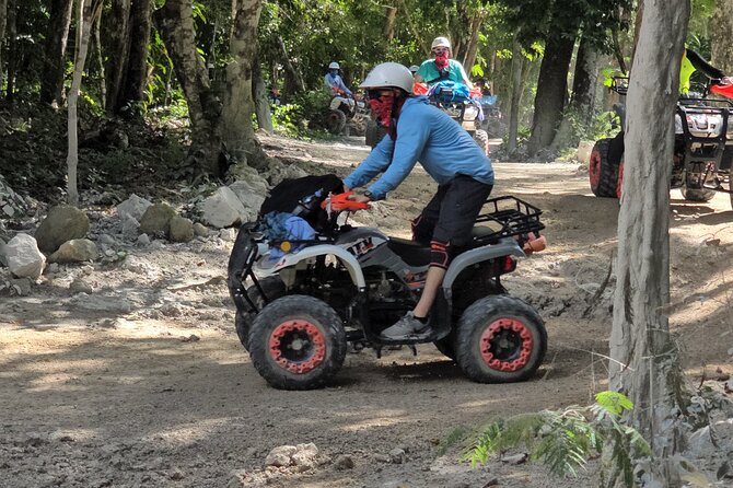 Jade Caverns and Mayan Village Cozumel ATV TOUR - El Cedral and the oldest church stop: Mayan temple area plus black coral craft culture
