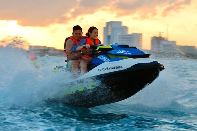 Jet Ski Ride on the Cancun Coast 30 Minutes - Entering The Playa Tortugas Starting Line