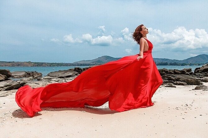 Luxury Dress Photo Experience - How the flying dress works (and why you should lean into the wind)