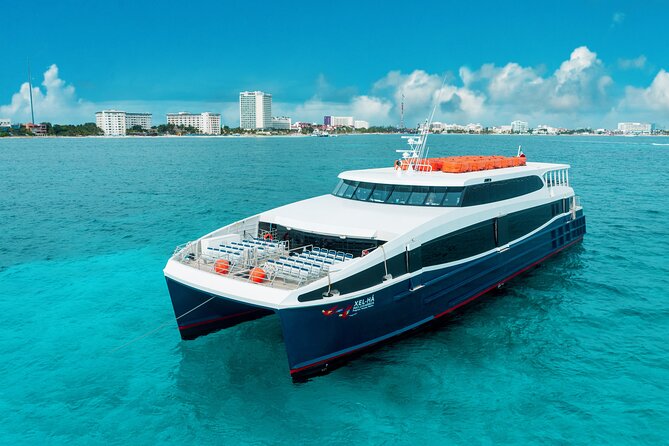 Luxury FERRY Xcaret: From Cancun to Isla Mujeres - Inside or outside seats: A/C comfort and best view strategy