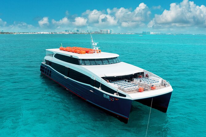 Luxury FERRY Xcaret: From Playa del Carmen to Cozumel - What the boat is like once you’re onboard