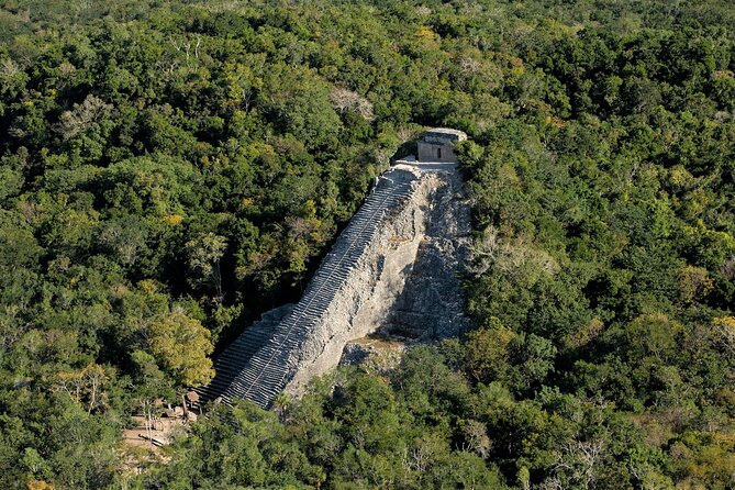 Maya Adventure from Cancun Coba and Tulum Ruins with Cenote swim - Tulum’s wall city and Castillo viewpoint over the Caribbean