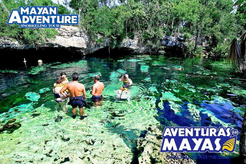 Mayan Adventure - 3 different snorkeling sites in one day! - Open-Air Cenote: Zip Lines, Jump Platforms, and First-Time-Friendly Light