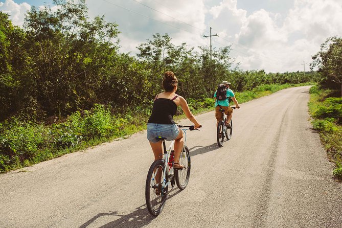 Mayan Backroads Private Bike Tour from Tulum - The Punta Laguna start: cycling in the nature reserve area