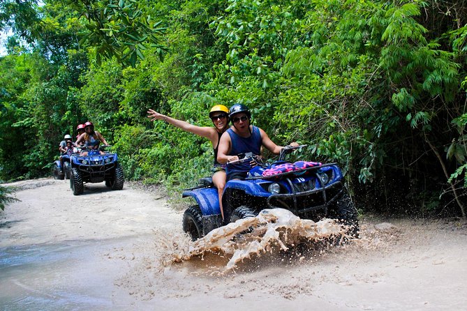 Off Road ATV Tour at the Akumal Monkey Rescued Animals Sanctuary - The cenote swim stop: short, cold, and worth it