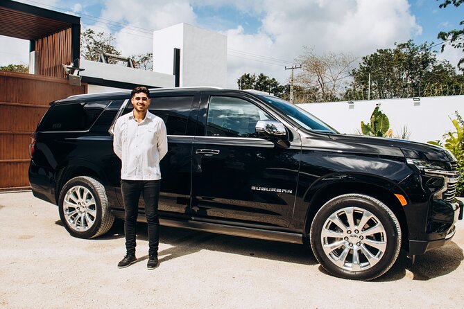 One Way Private Transfer Cancun Int Airport - Playa del Carmen - Inside the Luxury Vehicle, Comfort Plus the Small Extras