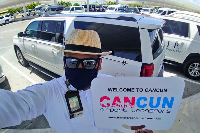 One Way Transport From Cancun Airport To Tulum Vise Versa. - Entering the pickup zone: where you meet your driver at Cancun Airport