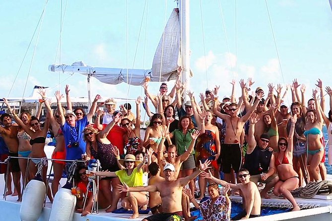 Party On Sailing Cruise to Isla Mujeres from Cancun - Music, Drinks, and the Adults-Only Social Scene