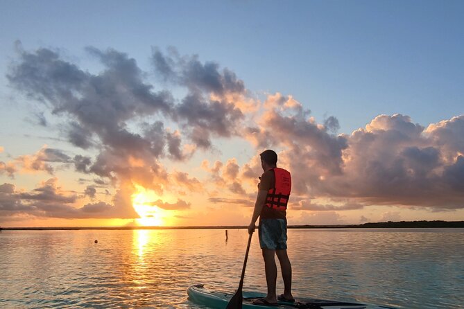 Pirate's Channel & 3 Lagoons Kayak or SUP/Paddle Tour +Meditation - Sunrise Paddling in Bacalar, With the Quiet Tuned In