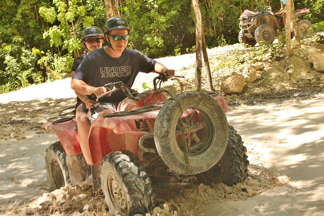 Playa del Carmen Adventure Tour: ATV and Crystal Caves - The cenote at the end: a short swim with a big payoff