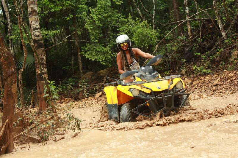 Playa del Carmen: ATV Xtreme & Zipline Experience - 450cc Can-Am ATV in the Jungle, Plus the Driver Rules