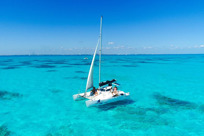 Private Catamaran from Cancun to Isla Mujeres for up to 13 People - The Sail and the Snorkel: Reef Time Without the Crowds