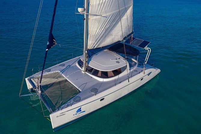Private Catamaran from Cancun to Isla Mujeres | For up to 30 pepl - Stop 1: Cancun Underwater Museum and Manchones reef snorkeling time