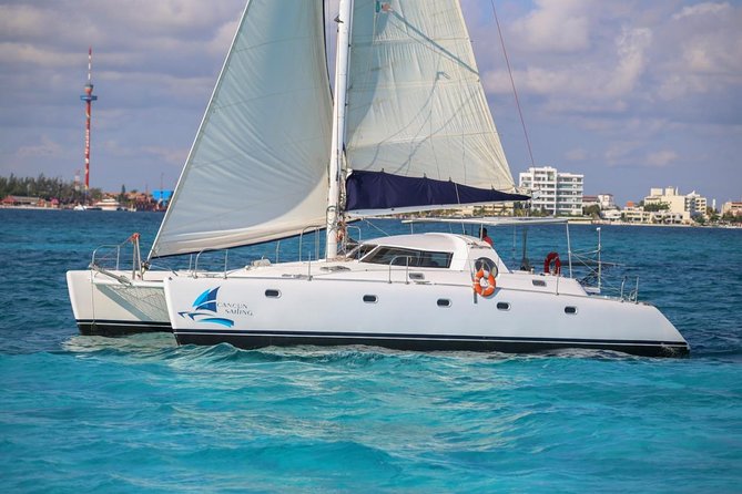 Private Catamaran from Cancun to Isla Mujeres | For up to 40 pp - Stop 1: Museo Subacuatico de Arte (MUSA) Snorkel Time