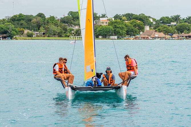Private Eco-Tour on a Recreational Catamaran with Kayaks Included - Your Crew: Diego, Armando, Daniel, and a Safety-First Ride