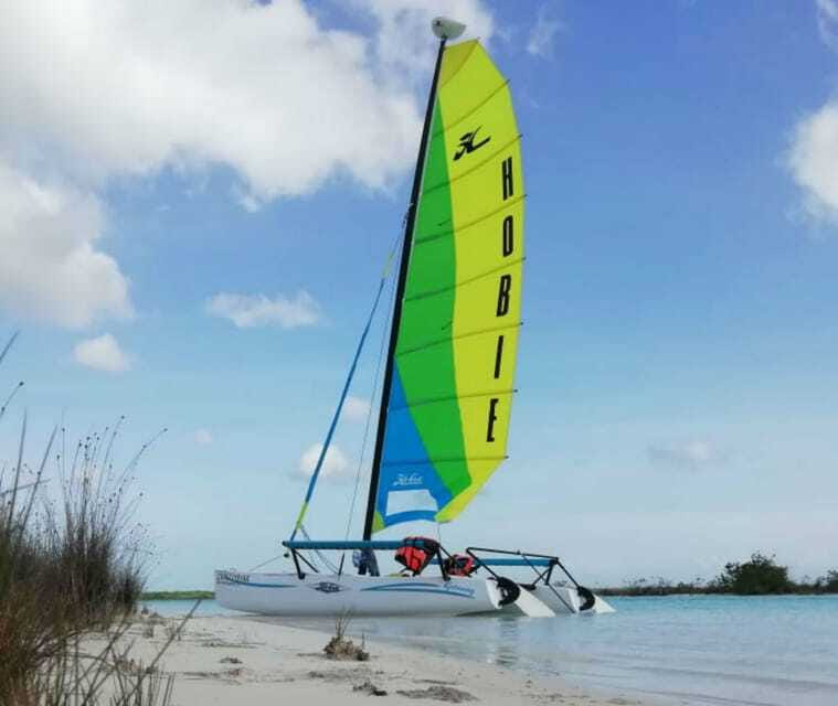 Private Hobie Cat Sailing Tour - Sunscreen, swimwear, and lagoon-friendly sailing rules