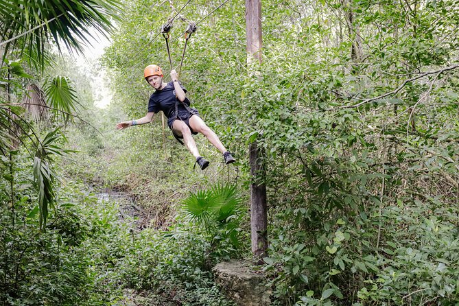 Private Jungle Adventure tour: Zipline + Rappel + Cenote - Guided Snorkel and Swim in Underground Waters
