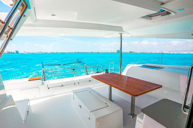 Private Luxury Catamaran Cancun to Isla Mujeres | For up to 30 pp - Stop 2 at Playa Norte: swim time on Cancun’s postcard beach